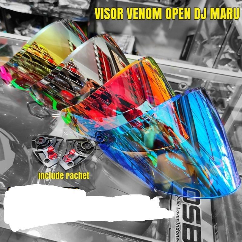 หมวกกันน็อค KYT DJ Maru Galaxy Slide Venom เปิดกระจก KYT norisk Glass Helmet KYT Free Rachet / Stand