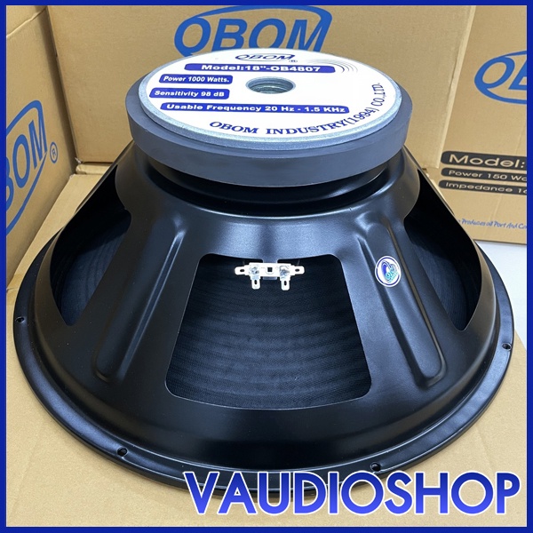 ดอกลำโพง 18 นิ้ว 1000W โอบอ้อม OBOM 18" OB-4807 จำนวน 1 ตัว ลำโพง 18" 1000วัตต์ OBOM OB4807
