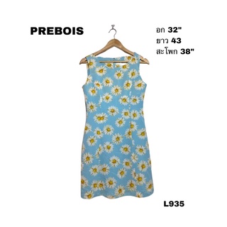 PREBIOS dress เดรสผู้หญิงทรงเข้ารูป ผ้าดีไม่ต้องรีด L935.b4