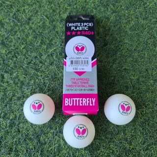 ลูกปิงปอง Butterfly ลูกปิงปอง 3 ดาว  รุ่น R40+ ลูกเทเบิลเทนนิส Butterfly ใช้สำหรับฝึกซ้อมและแข่งขัน บรรจุ 3 ลูก/ กล่อง