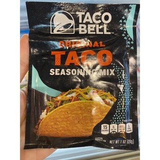 ซอสปรุงรส ชนิดผง ตรา ทาโก้ เบล ออริจินอล 28g. Taco Seasoning Mix ( Taco Bell Original Brand )