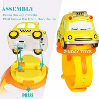 นาฬิกาข้อมือรถเหล็กมีเสียง มีไฟ Watch Metal Induction Toy Car