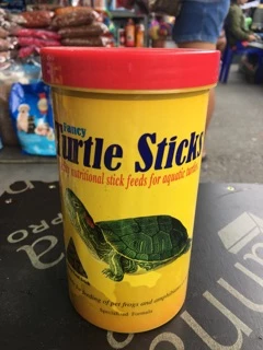 อาหารเต่า Turtle Stick ขนมเต่า อาหารเต่าน้ำ อาหารเม็ดเต่าน้ำ อาหารตะพาบ Turtle Sticks 3 ขนาด