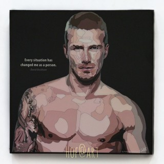 David Beckham #3 เดวิด เบคแฮม รูปภาพ​ติด​ผนัง​ pop art นักฟุตบอล​ กรอบรูป​​ ของขวัญ​​ แต่งบ้าน รูปภาพ โปสเตอร์