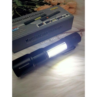 ไฟฉายแรงสูง ไฟฉาย USB ไฟฉายซูมได้  RAYPAL 6W LED 2000 Lumen รุ่น APL-526