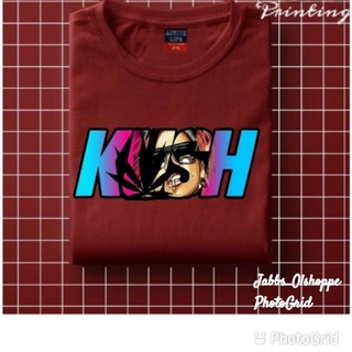 เสื้อสีขาว - KUSH สีฟ้าสาวที่มีคุณภาพสูงเสื้อยืด UNISEX COD