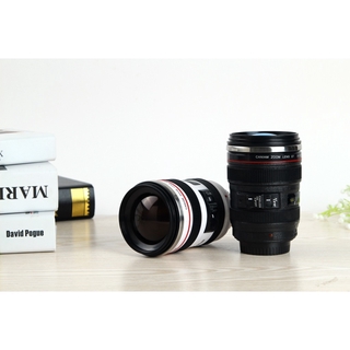 แก้วน้ำ stainless ทรงเลนส์กล้องถ่ายรูป แก้วน้ำสแตนเลสทรงเลนส์กล้องDSLR ความจุ 400ml