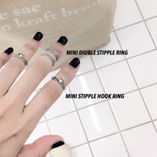 Mini Stipple Hook Ring