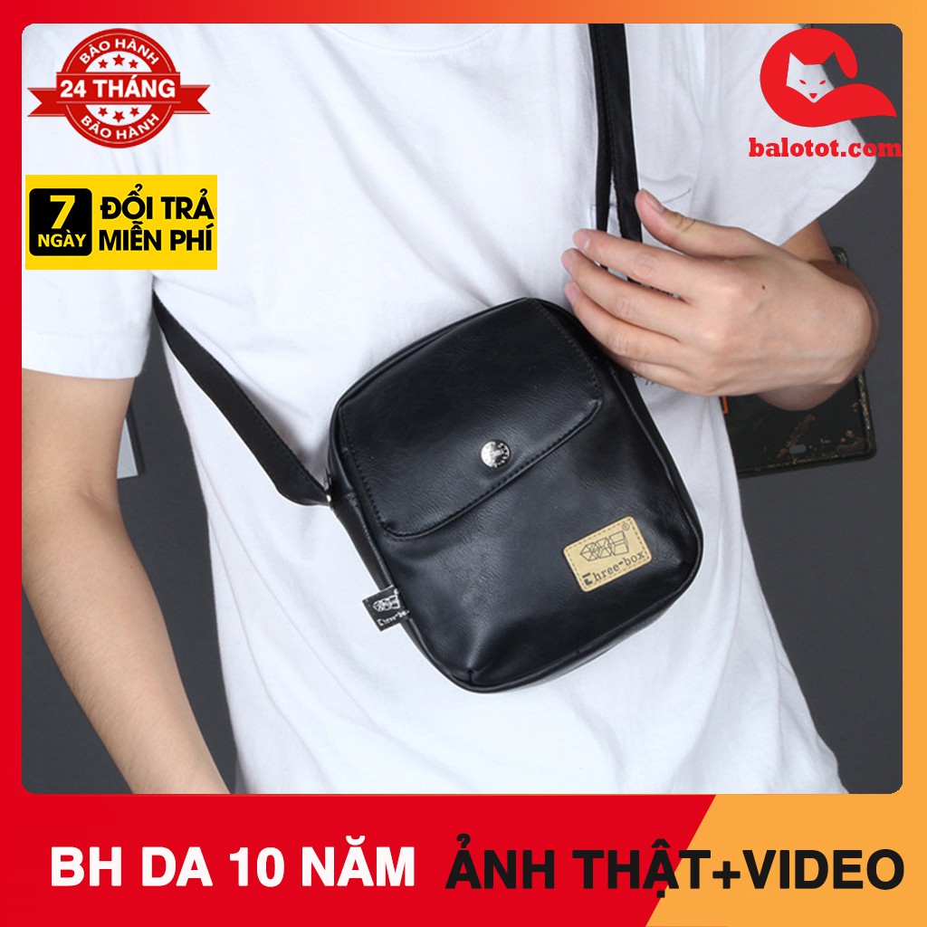 กระเป๋าสะพายข้าง Mini Three Box 13 COMPACT และ CONTVENENT คุณภาพสูงหนัง PU ANTI-BREAKING
