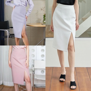 TIYA PENCIL SKIRT กระโปรงทรงสอบผ่าข้าง PREORDER 10-15 DAYS