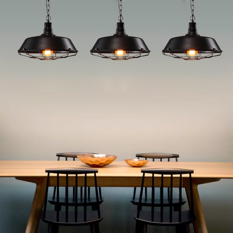 โคมไฟเพดาน LOFT Ceiling Lights จี้ไฟ สไตล์โมเดิร์น เส้นผ่าศูนย์กลาง26CM Creative Bar Cafe Retro Industrial Style Restaur - รูปที่ 2
