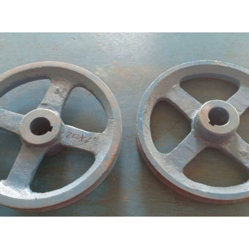 Pully Pully Pulli เหล็กหล่อ B1 8 "8 นิ้วเพลา 1" 1 นิ้ว mc