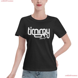 แฟชั่นที่กำหนดเอง เสื่อยืดผู้หญิง DJ Disc Jockey ดีเจ ดนตรี TIMMY TRUMPET Tee Shirts Womens Basic Short Sleeve T-Shirt