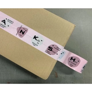 เทปใส เทปพิมพ์ลาย 2" ยาว 45 หลา สินค้าในสต๊อค พร้อมส่ง