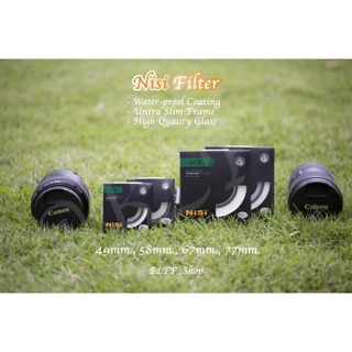 Nisi UV filter ฟิลเตอร์เลนส์ ปกป้องหน้าเลนส์ และกรองแสง🔥