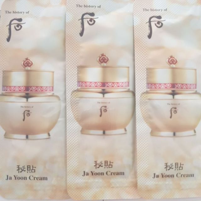 The history of whoo ja yoon cream