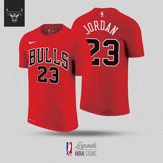 เสื้อยืดผ้าฝ้ายพิมพ์ลายแฟชั่นเสื้อยืด ลายบาสเก็ตบอล Nba Chicago BULLS No 23 Micheal Jordan Icon สําหรับผู้ชาย