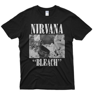 Tee เสื้อคนอ้วนผญ พร้อมส่ง เสื้อยืด พิมพ์ลายวงเมทัล Nirvana Bleach สไตล์วินเทจ คุณภาพสูง เสื้อยืด