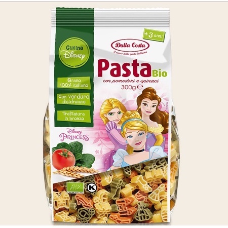 พร้อมส่ง‼พาสต้าเด็ก มักกะโรนีเด็ก มักกะโรนี ผัก3สี Dalla costa ลายเจ้าหญิงดิสนีย์ Disney ดอลลา คอสต้า อาหารเด็ก ออแกนิค
