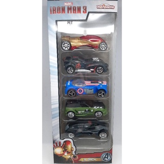 รถเหล็ก MAJORETTE ของแท้ MARVEL AVENGERS IRONMAN แพ็ค 5 คัน / SET
