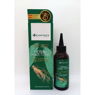 Dipso Herbal Hair Tonic ดิ๊พโซ่ เฮอร์เบิล แฮร์ โทนิค  ลดหลุดร่วง ลดความมัน แก้คัน ขจัดรังแค 100 มล.