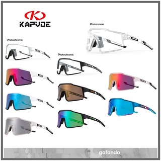 Kapvoe KE9022 แว่นตากันแดด เลนส์โพลาไรซ์ โฟโตโครมิก TR90 สําหรับเล่นกีฬา ขี่จักรยาน