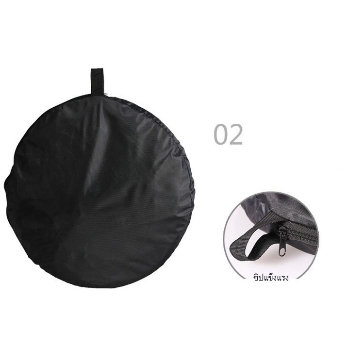 Reflector  7in1 แผ่นสะท้อนแสง รีเฟล็ก Reflec พร้อมฉากหลังกรีนสดรีน GreenScreen ( 1 ชุด มี 7 สี ) มี4ขนาดให้เลือก