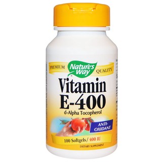 Natures Way, Vitamin E, 400 IU, 100 Softgels