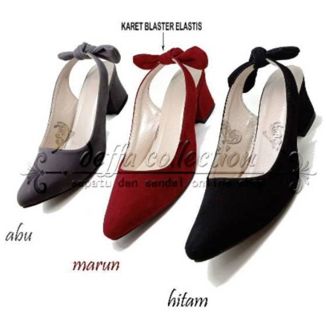 DFC รองเท้าผู้หญิง HEELS ด้านหลังผูก DSB