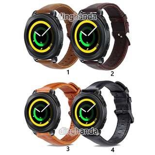 สายหนังหุ้มหนังแท้แบบสุดหรูสำหรับ Samsung Gear Sport S4 Smart Watch