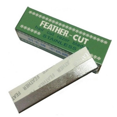Feather Cut ใบมีด ตราขนนก 1คม ของแท้ 1 กล่อง (12ใบ)