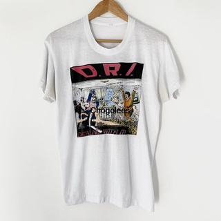 เสื้อยืด พิมพ์ลายวงร็อค 1985 D R I 80s 1980s DRI Dirty Rotten Jerks สไตล์วินเทจ