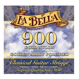 La Bella Golden Superior Classical Guitar Strings - Gold Nylon, Golden Alloy 900 Gold Nylonสายคุณภาพสินค้านำเข้าจากเมกา