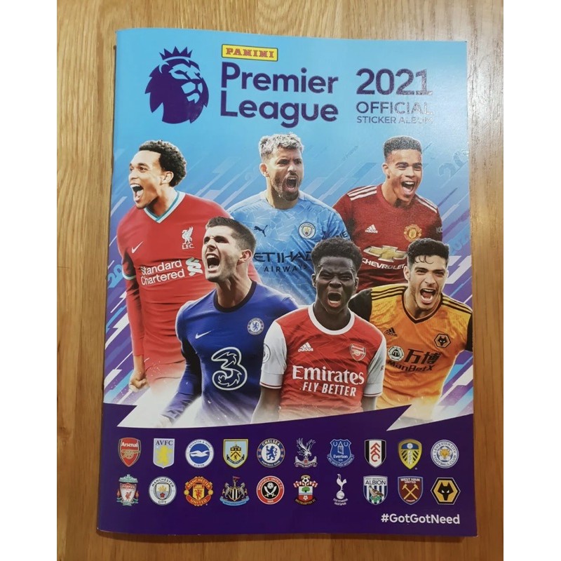 สมุดสะสมสติ๊กเกอร์พรีเมียร์ลีก panini premier league 2021