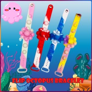 【พร้อมส่ง】สร้อยข้อมือซิลิโคนแบบพกพาของเล่นบรรเทาความเครียด Fidget