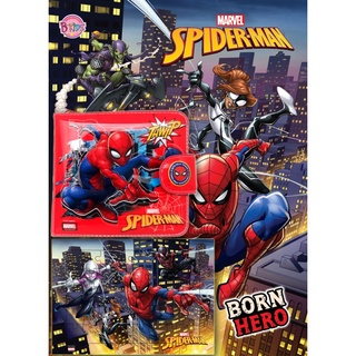 บงกช bongkoch หนังสือเด็ก SPIDER-MAN - BORN HERO + จิ๊กซอว์และกระเป๋าสตางค์