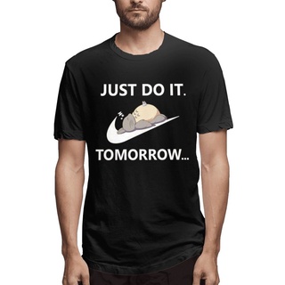 เครื่องแต่งกาย Totoro Just Do It ...เสื้อท็อปส์ ลาย Tomorrow Teenager สีดํา สําหรับผู้ชาย