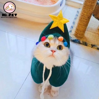 🐾Hi Pet🐾 ชุดสัตว์เลี้ยงคริสต์มาส Pet christmas dress เสื้อผ้าแมว