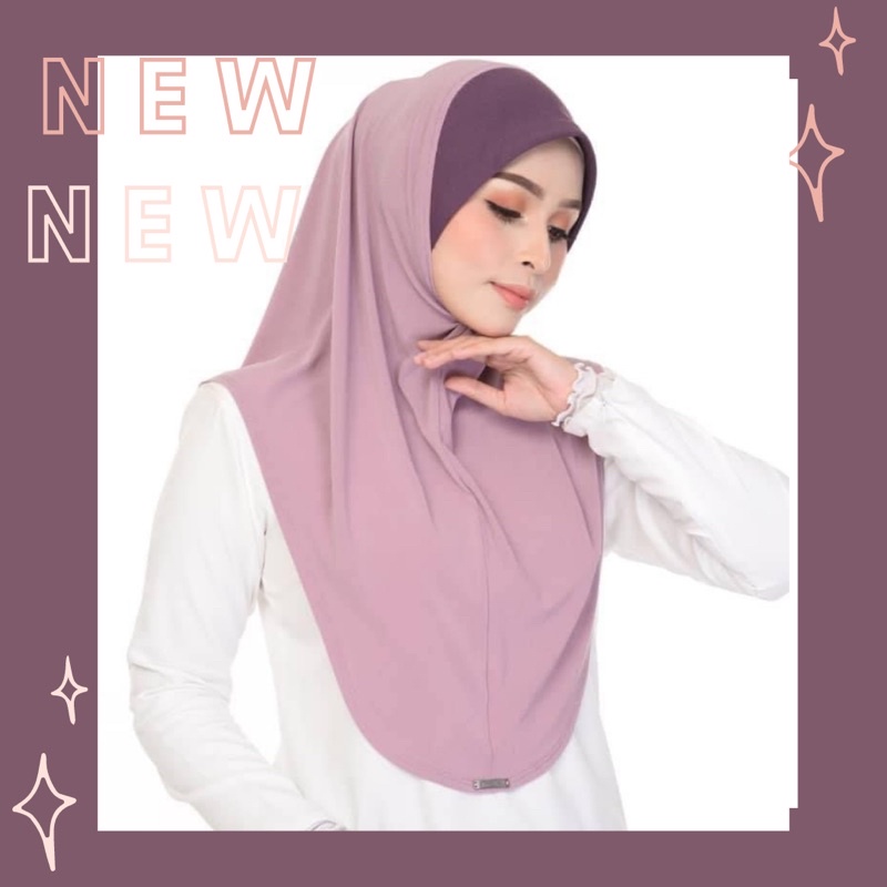 ฮิญาบสวมสำเร็จ มอสเครปสีพื้น Alfaro แท้💯%งานนำเข้ามาเลเซีย🇲🇾(ไซร์ L🌸มีคาง)