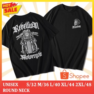 เสื้อยืดคอกกลมสกรีนลาย MC Freedom Rebellion