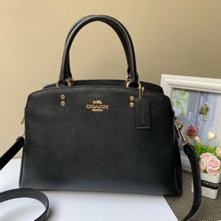 พร้อมส่ง แท้ 🇺🇸100% New Coach ถังใหญ่ LILLIE CARRYALL (COACH 91493) IM/BLACK