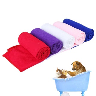 [Vip] Soft Fast Drying Pet Puppy Dog Cat Microfiber Bath Towel Water Absorption