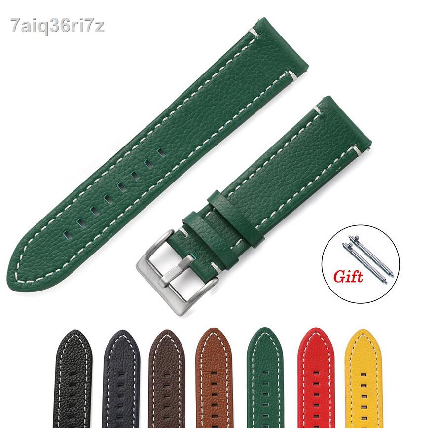 Handmade Cowhide Watch Strap 18 19 20 21 22 24 mm Size Breacelet High Quality Genuine Leather Watch Band  Men's Business