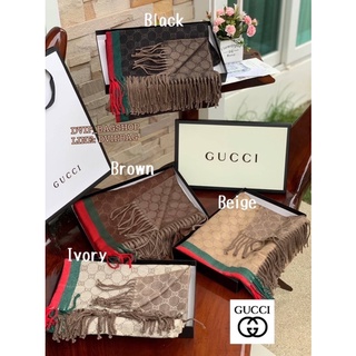 Gucci Classic Print Scarf 🔥งาน Hi-End🔥