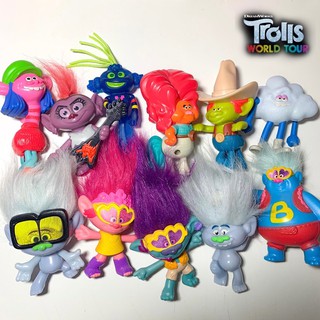 [มีเก็บปลายทาง] Trolls เซต 11 ตัว ของเล่น Mc donald + tiny diamond แมคนอก (แกะถุงแล้วนะคะ)