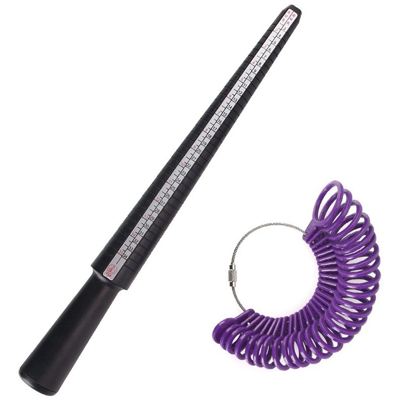 US Mandrel Ring Measuring Gauge Stick Jewelry Tool Set liweiki.th