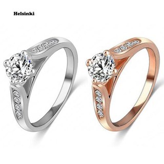 Hel_women แหวนหมั้นประดับเพชร Cubic Zirconia