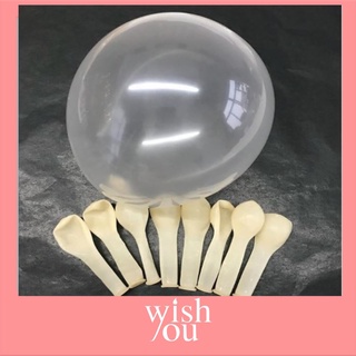 WishYou [พร้อมส่ง] ลูกโป่งใส 12นิ้ว ลูกโป่งตกแต่งวันเกิด งานปาร์ตี้ transparent balloon 12inch