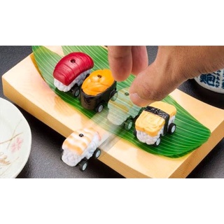 SUSHI FOOD SAMPLE PULL-BACK CAR SET