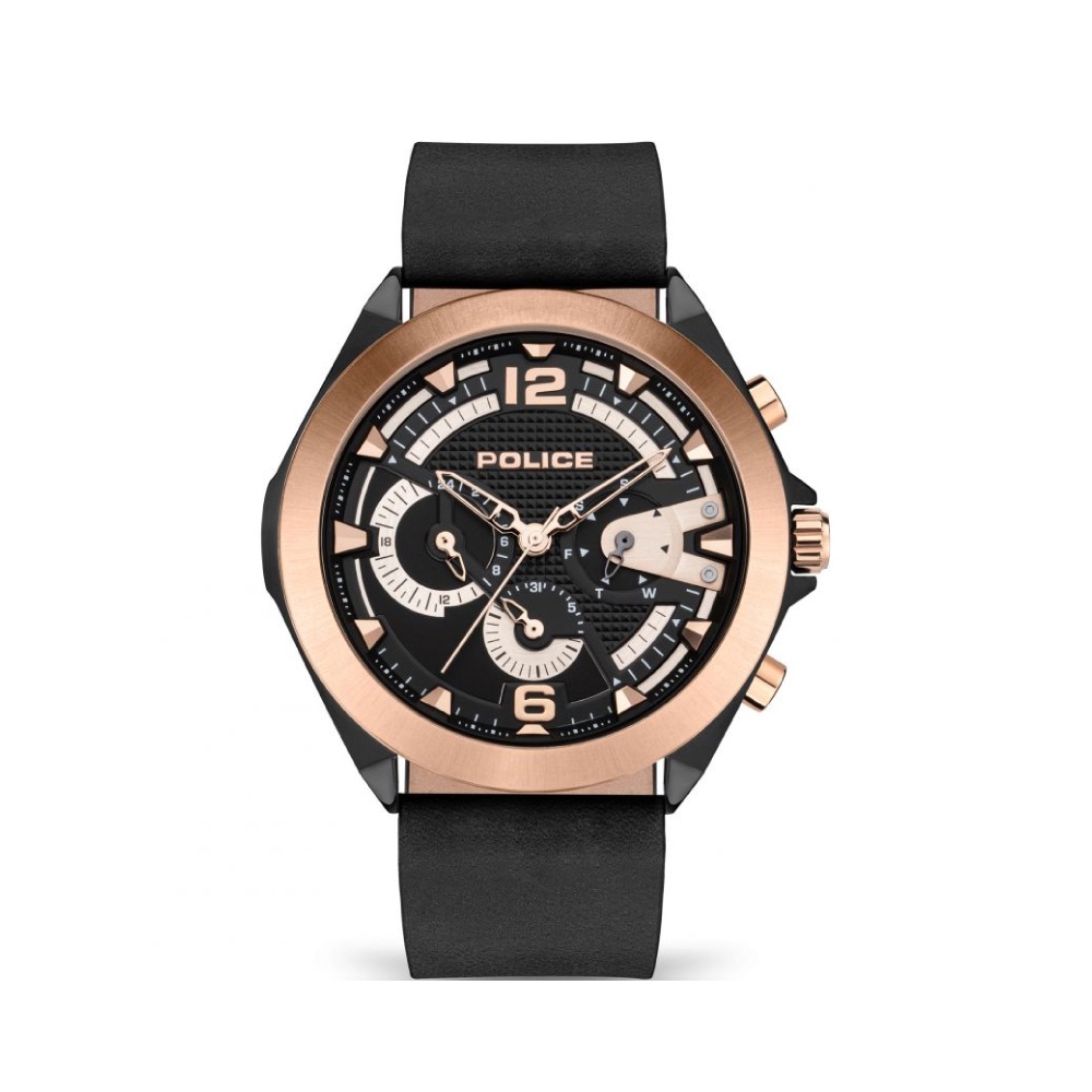 (ของแท้ประกันช้อป) POLICE นาฬิกาข้อมือผู้ชาย Multifunction ZENITH watch รุ่น PEWJF2108740 สีดำ นาฬิกาข้อมือ
